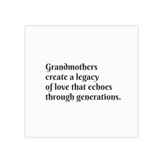 Grandmothers Create a Legacy of Love- Post It