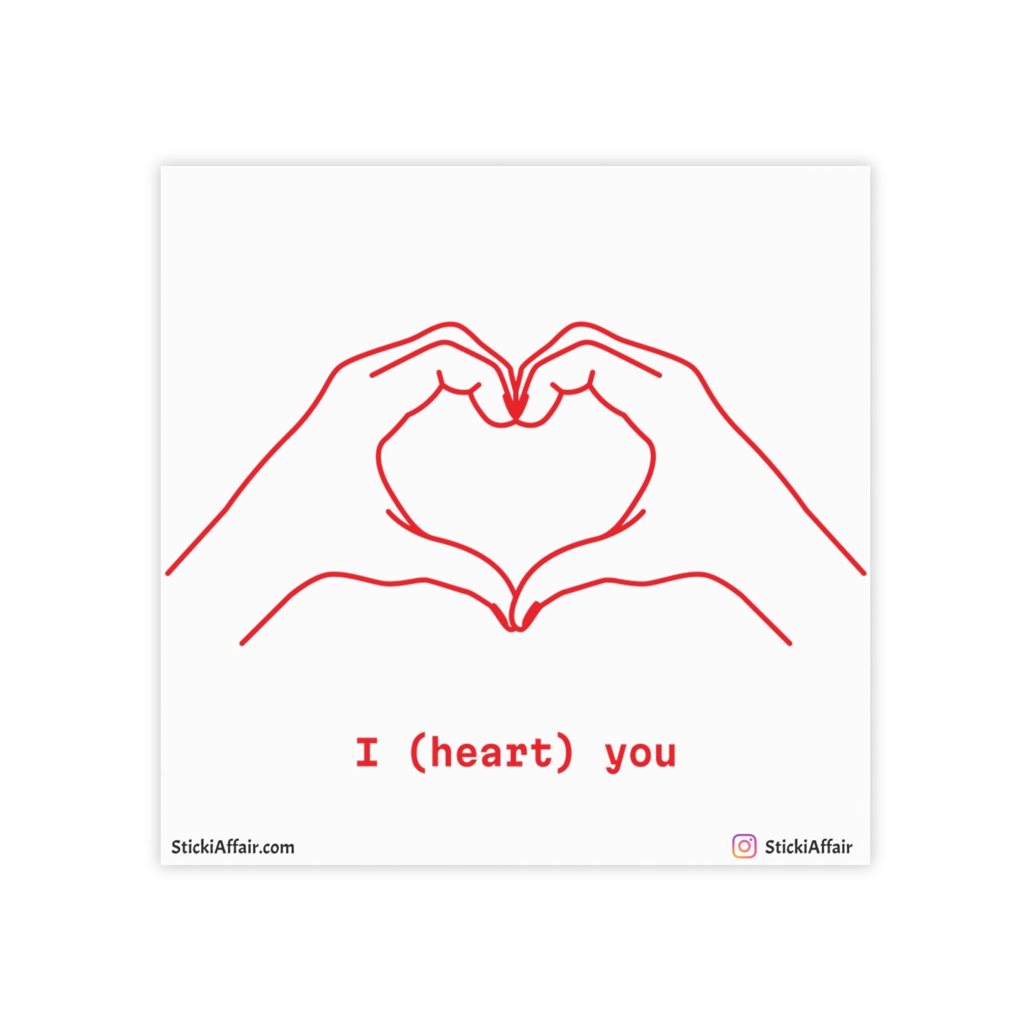 Note Pads - ‘i heart you’ Design